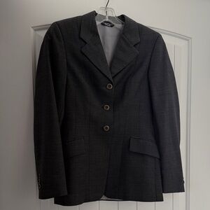 Charcoal Plaid Equestrian Show Jacket